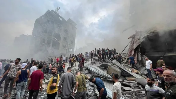 Foto: Bombardeos en Gaza