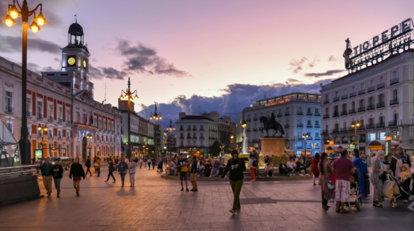 Foto: Puerta del Sol Madrid.