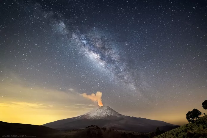 Volcán Popocatépetl, México, 2017 María Elena Muñoz Bonilla