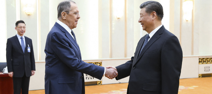 Xi Jiping con Lavrov