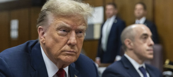 Donald Trump en la corte