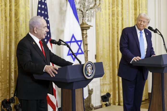 US President Trump welcomes Israeli Prime Minister Netanyahu to the White House