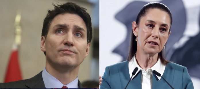 Sheinbaum y Trudeau